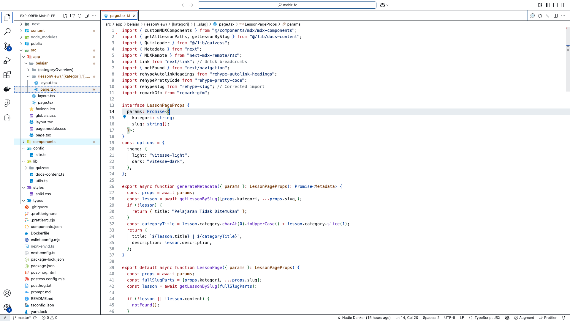 Antar Muka VS Code